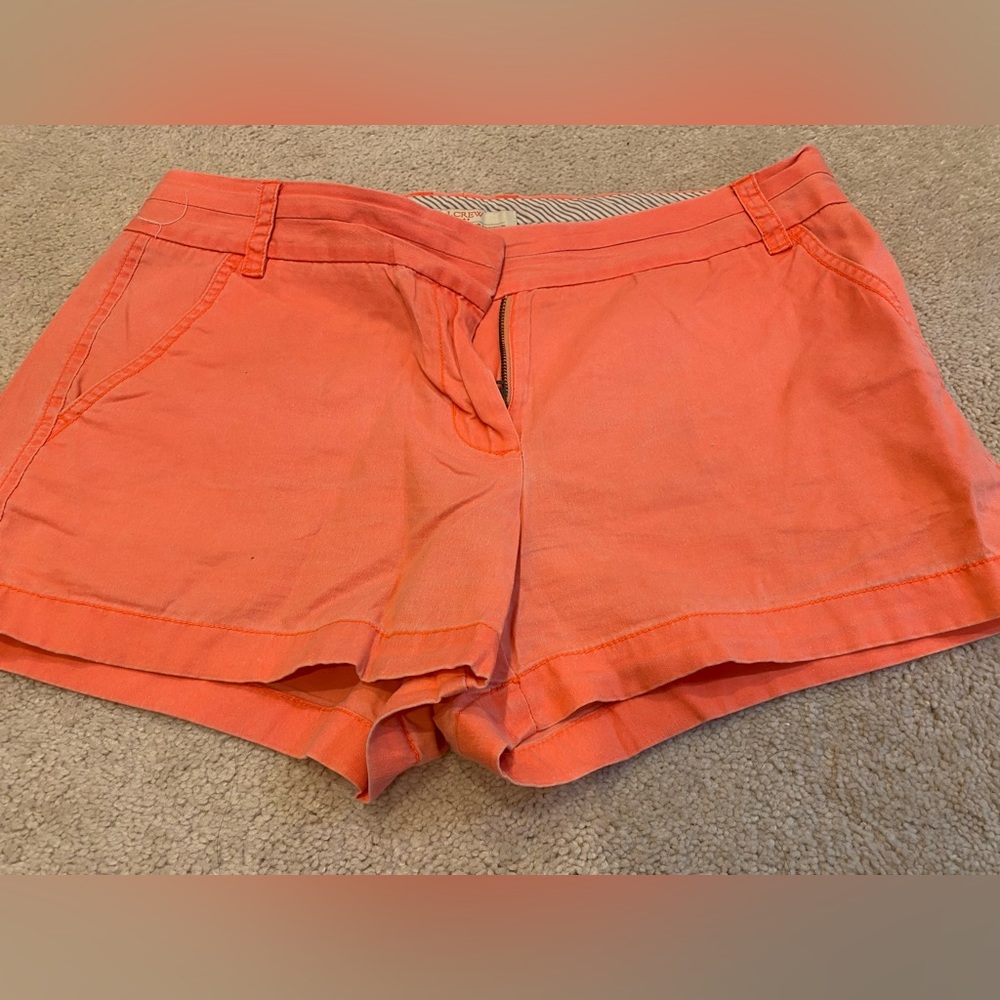 J. Crew Light Orange Chino Shorts SZ 8